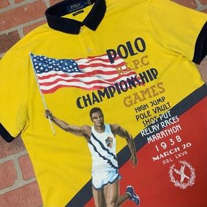 Sz M Ralph Lauren POLO chariots of fire Olympics games Shirt stadium games